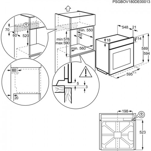 Духовой шкаф electrolux okc6h41x