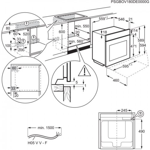 Духовой шкаф electrolux oee5c61z