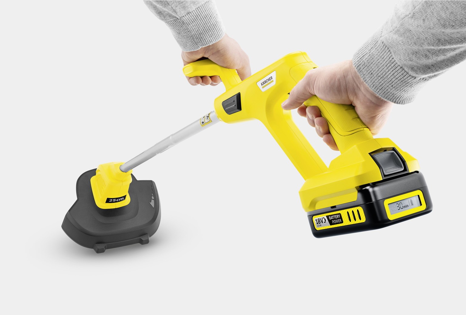 Karcher ltr 18 25 battery. Аккумуляторный триммер Керхер ltr 18-25. Газонокосилка электрическая Karcher.
